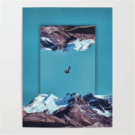 Falling Into Reality Poster By Underdott Society6
