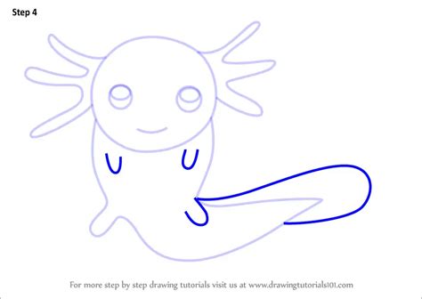 How To Draw An Axolotl For Kids Animals For Kids Step By Step