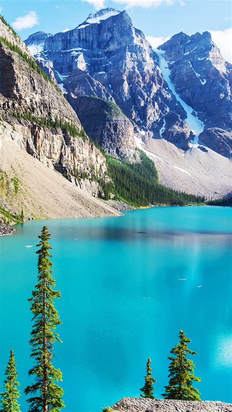 Papeis De Parede 1080x1920 Fotografia De Paisagem Lago Montanhas Canadá