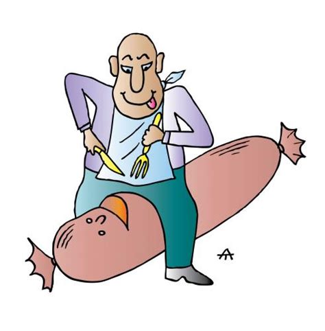 Find the perfect sausage man stock illustrations from getty images. Sausage By Alexei Talimonov | Media & Culture Cartoon ...