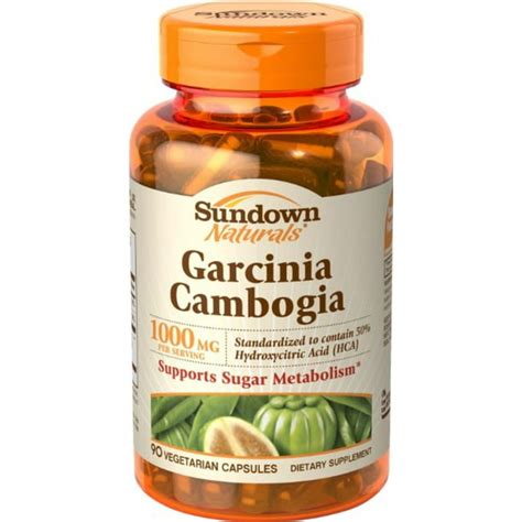 sundown naturals garcinia cambogia 1000 mg capsules 90 ea pack of 4