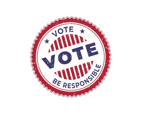 Vote Stamp Logo Design Usa Election Badge 6566267 Vector Art At Vecteezy