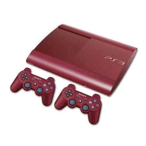 Console Sony Ps3 Ultra Slim 500 Go Rouge 2 Ma Achat Vente