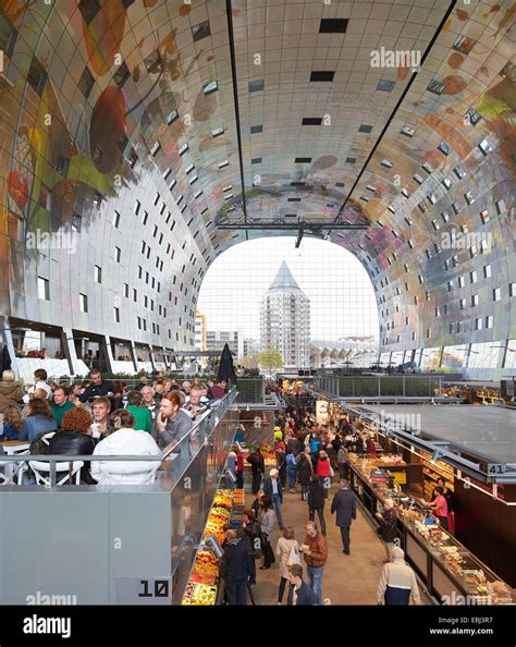 Market Hall Rotterdam Rotterdam Netherlands Architect Mvrdv Stock