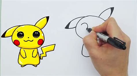 Pikachu Drawing Easy Cute Clashing Pride