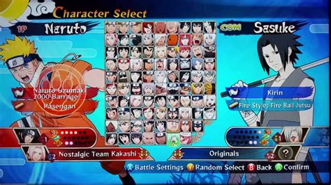 Naruto Shippuden Ultimate Ninja Storm Generation Todos Personagens