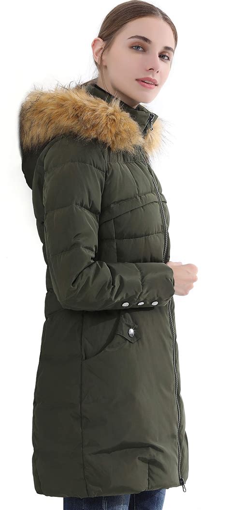 epsion women s hooded thickened long down jacket winter down parka puffer jacket women product