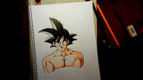 Como Dibujar A Goku Paso A Paso Parte2 How To Draw Goku Step By Step