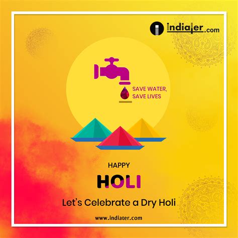 Happy Holi Colors Pots Festival Background Design Vector Image Indiater