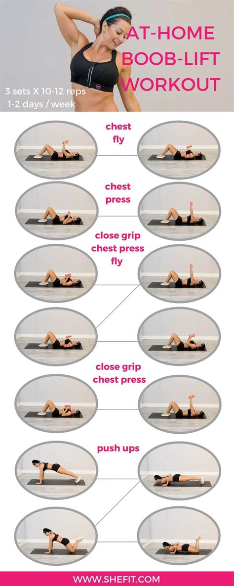 At Home Chest Workout For Women Chest Workout At Home Chest Workout