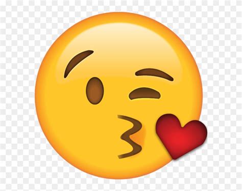 Download Blow Kiss Emoji Kiss Emoji Free Transparent Png Clipart