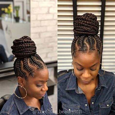 43 Braided Bun Hairstyles For Black Hair Page 2 Of 4 Stayglam