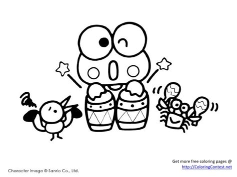 Polish your personal project or design with these keroppi transparent png images, make it even more personalized and more. Free My Melody & Keroppi Coloring Pages