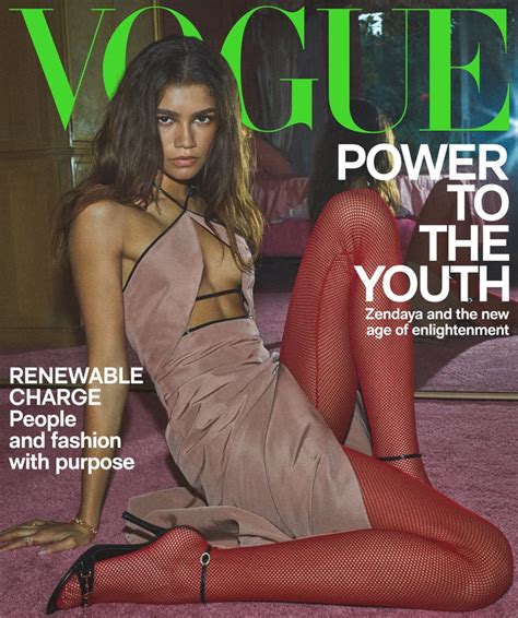 Zendayas Vogue Australia Cover March 2020 Popsugar Fashion