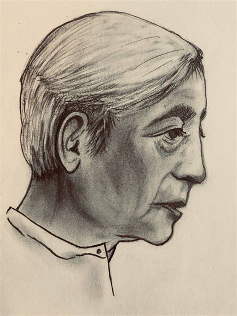 Jiddu Krishnamurti Drawing By Nitin Gambhir Saatchi Art