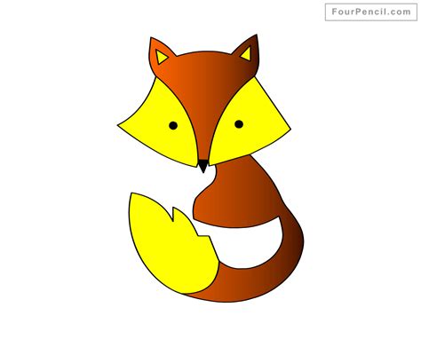 Fpencil How To Draw Fox For Kids Step By Step