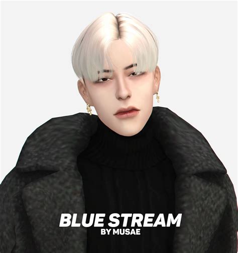 Lana Cc Finds Effiethejay Blue Stream Hair For Ts4 New Sims 4