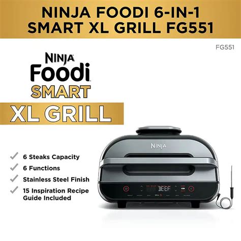 Ninja Foodi Smart Xl 6 In 1 Indoor Grill Fg551 Abt
