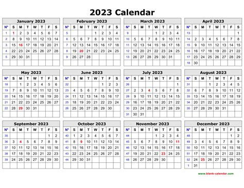 2023 Calendar Pdf Word Excel 2023 Calendar Pdf Word Excel Printable