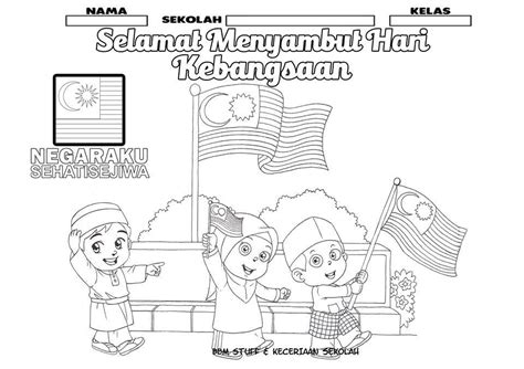 Koleksi 6 Gambar Dan Mewarnai Tema Kemerdekaan