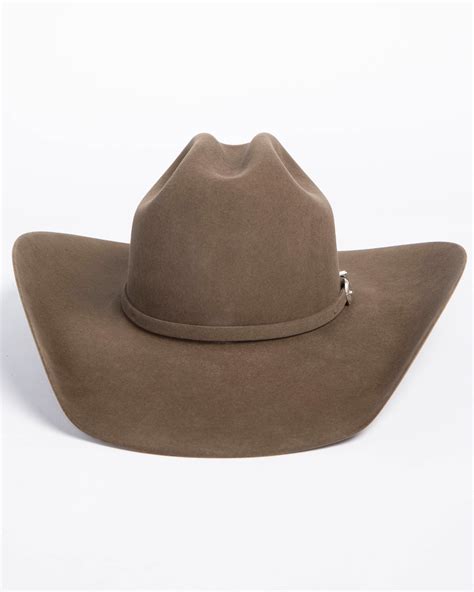American Hat Co Mens 7x Pecan Self Buckle Felt Cowboy Hat Sheplers