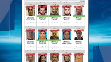 29 fugitives on texas 10 most wanted lists captured in 2015 woai
