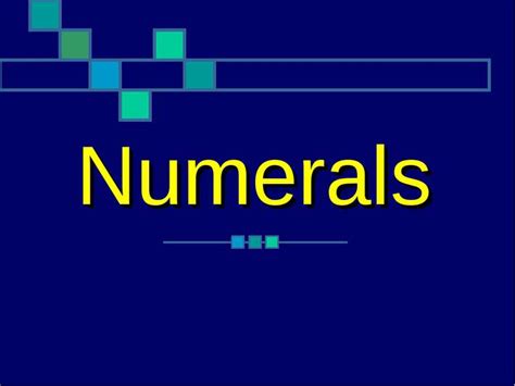 Numerals презентація з англійської мови