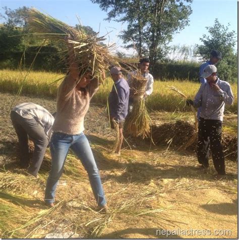 farmer binita baral in action nepali actress
