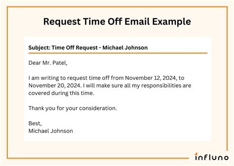 How To Write A Vacation Request Email Or Leave Of Absence