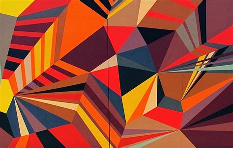 Famous Geometric Paintings These Colorful Geometric Murals Were Done