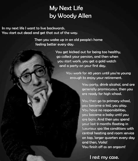 My Next Life By Woody Allen Woody Allen How To Memorize Things