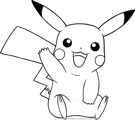 Pikachu Line Drawing At Explore Collection Of