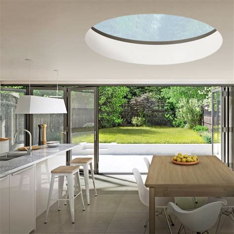 This Round Skylight Design Will Help To Make Your Rooflight Kitchen
