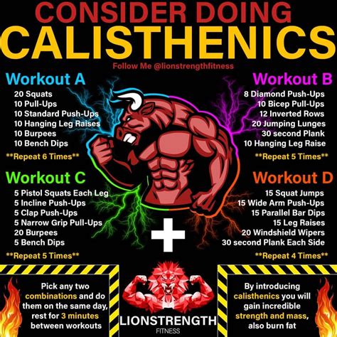 Calisthenics Workout Plan For Beginners 6 Month Calisthenics Program
