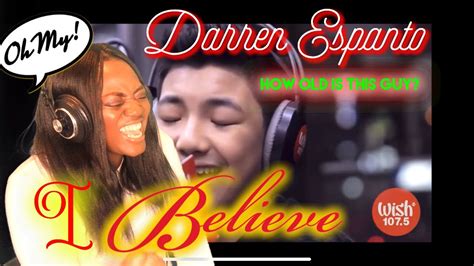 Darren Espanto Sings Fantasias I Believe First Time Reaction Youtube