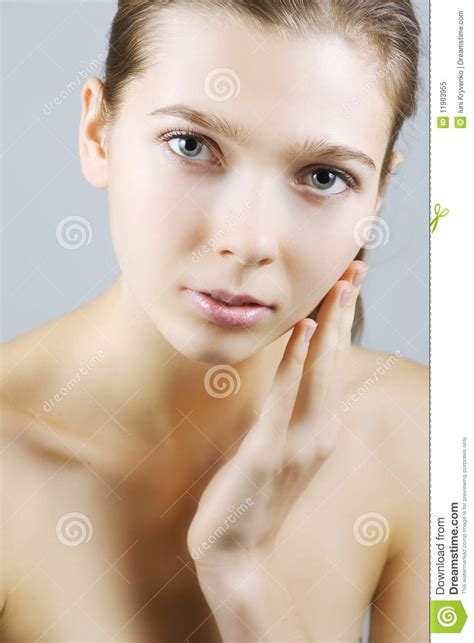 Naked Beauty Stock Image Image Of Cute Candid Lips