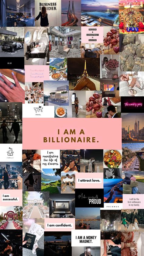 Money Vision Board Vision Board Collage Vision Board Examples Vision