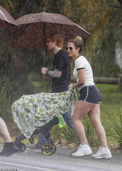Ed Sheeran And Cherry Seaborn Walk With Daughter Lyra In Victorias