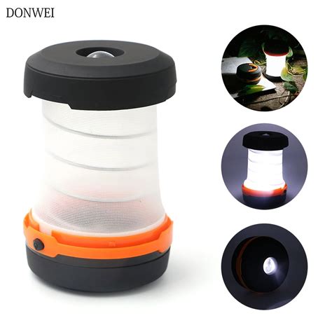 Mini Portable Led Tent Light Stretch Outdoor Camping Lantern Dimmable
