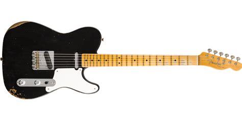 Fender Custom Shop Limited Roasted Pine Double Esquire Relic - Aged Black | Long & McQuade