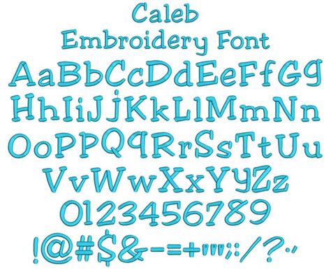 Caleb Embroidery Font Embroidery Fonts Machine Embroidery Designs