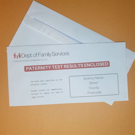 Funny Envelope Paternity Test Prank Gift For Pen Pals Via Etsy Ireland