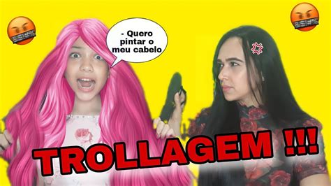 TROLLEI MINHA MAE FALANDO QUE EU QUERO PINTAR MEU CABELO TODO DE ROSA