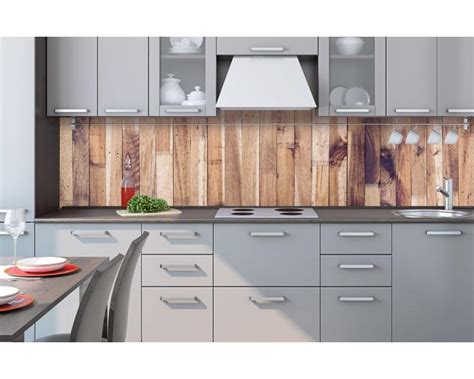 Dauertiefpreise große auswahl 30 tage rückgaberecht Küchenrückwand Folie - Holzlatten 260 x 60 cm | dimex-line.de