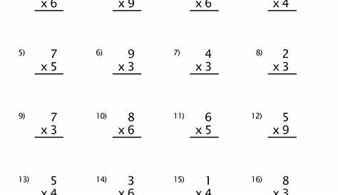 multi-digit multiplication worksheets