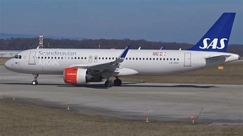 Fullhd Sas Airbus A320 Neo Landing And Takeoff At Genevagvalsgg Youtube