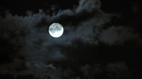 Full Moon Cloudy Night Time Lapse Stock Video Footage - Storyblocks