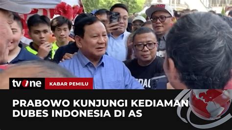 Prabowo Sapa Warga Indonesia Di As Kabar Pemilu Tvone Youtube