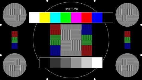 Hd Tv Test Pattern Collection Monoscop Youtube