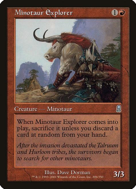 Minotaur Explorer Ody 206 Magic The Gathering Card